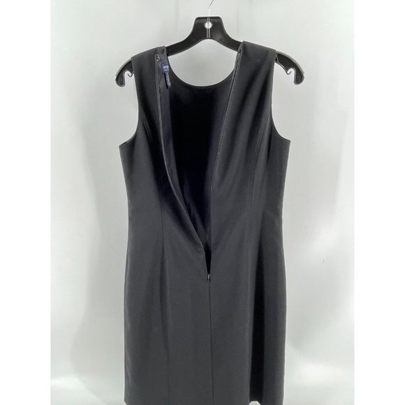 Ann Taylor Women's Black Sleeveless Wool Blend A Line Career Dress Size 8P - Picture 8 of 16